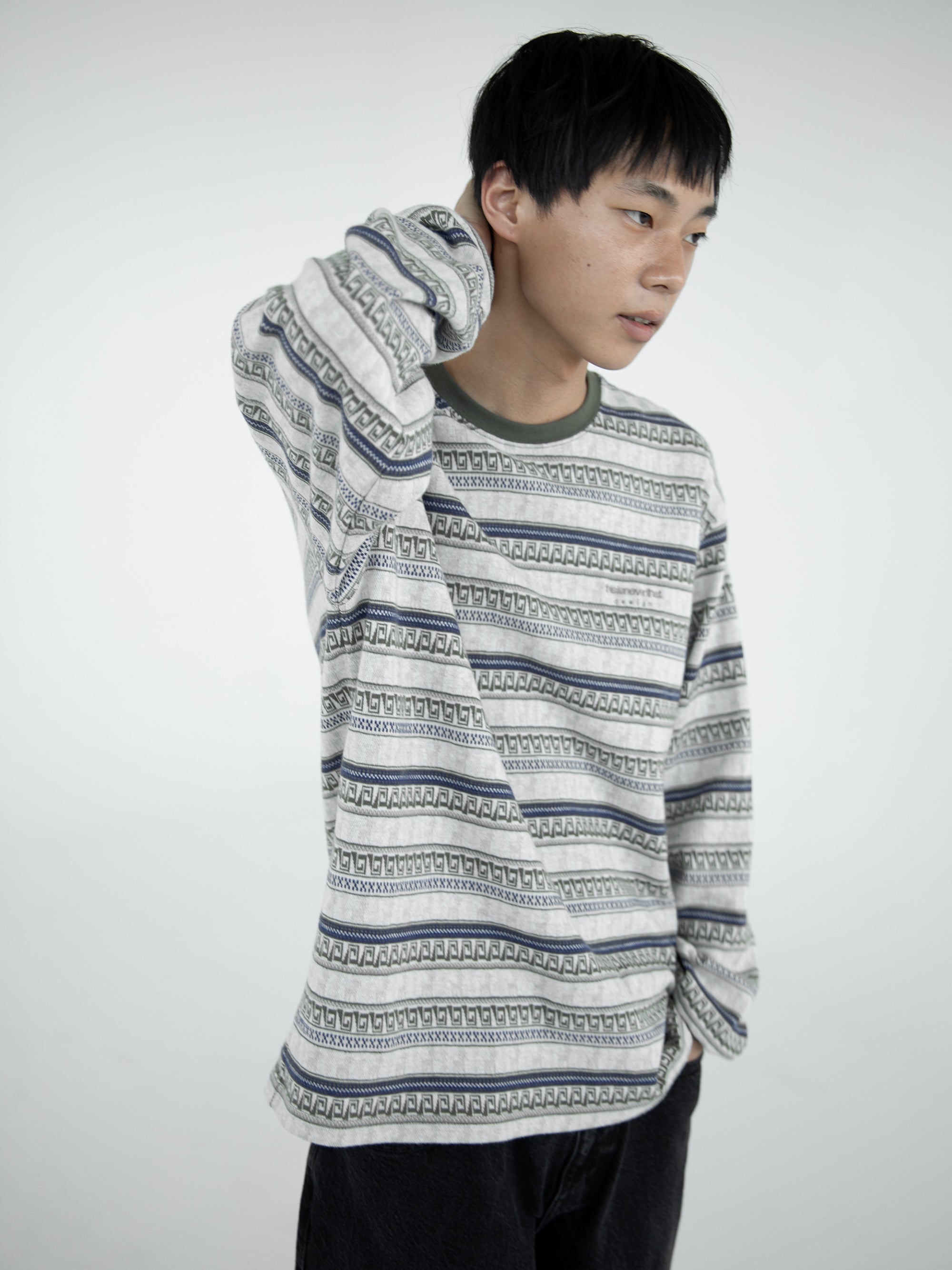Pattern Striped L/S Tee – thisisneverthat® JP