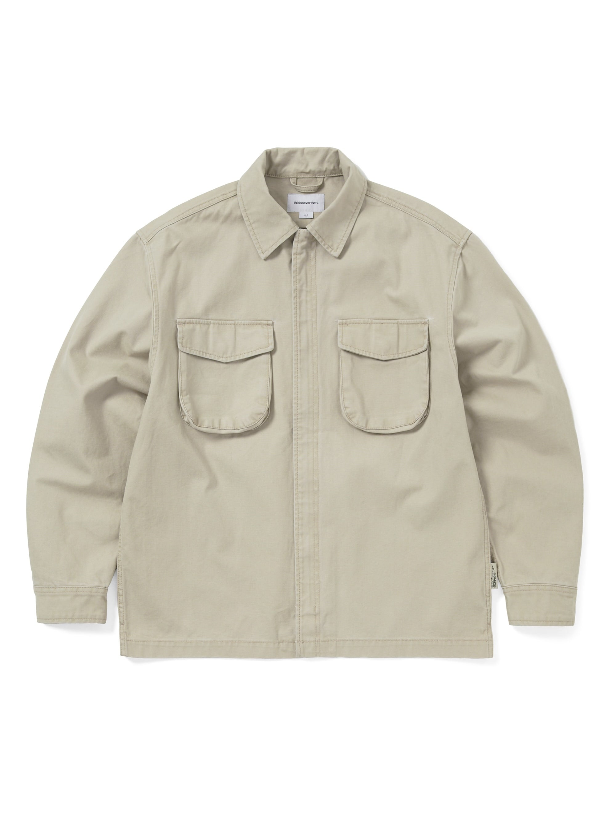 Washed Zip Shirt – thisisneverthat® JP