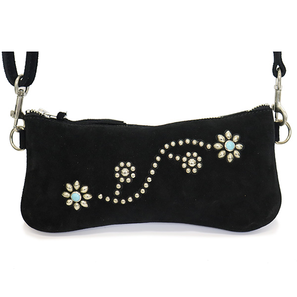 HTC スタッズスエードポーチレザー紐(調整可能)