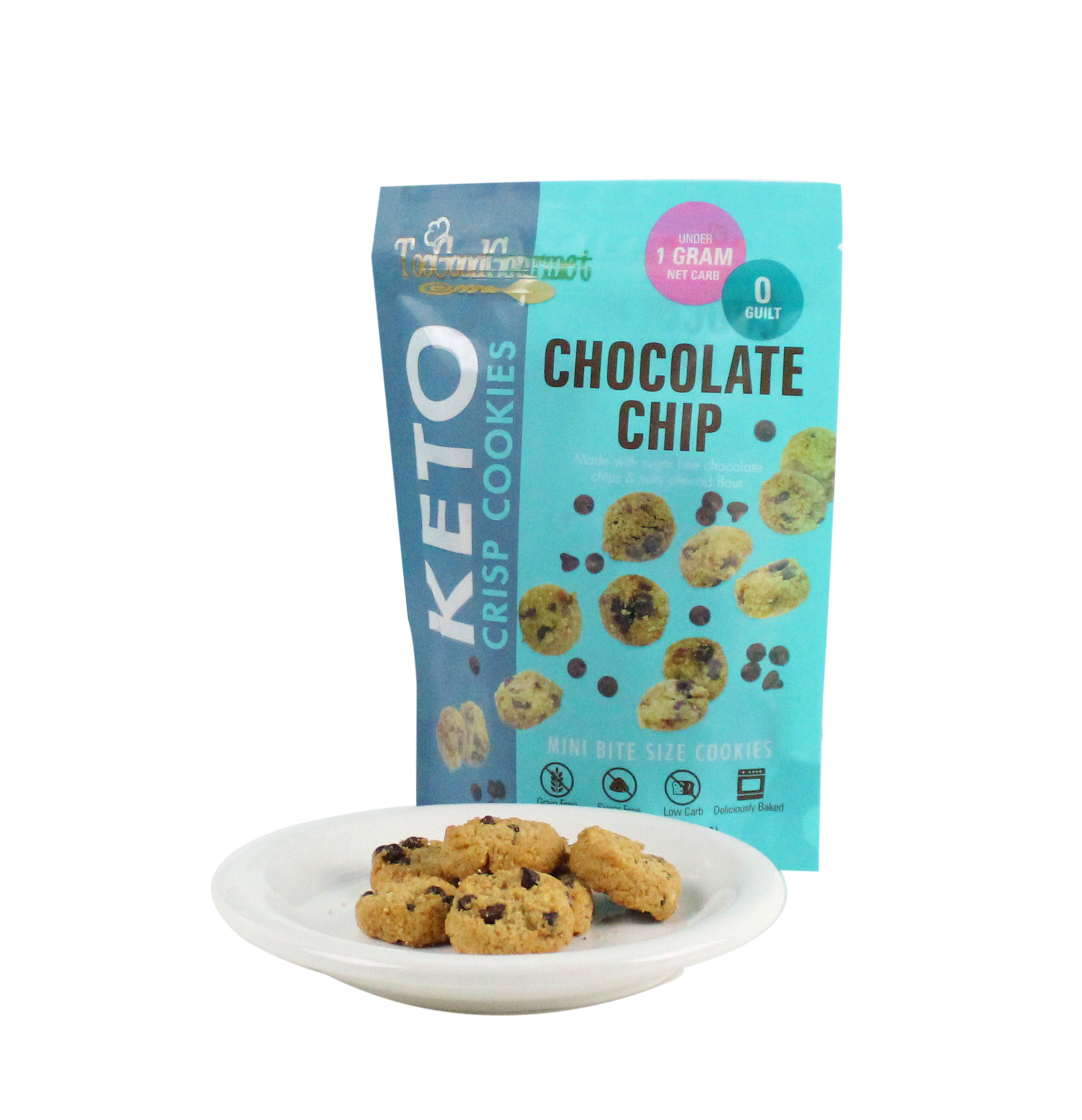 Chocolate Chip Bite Size No Sugar – Too Good Gourmet