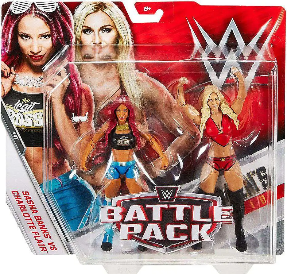 WWE Wrestling Battle Pack Series 47 Sasha Banks Charlotte Flair