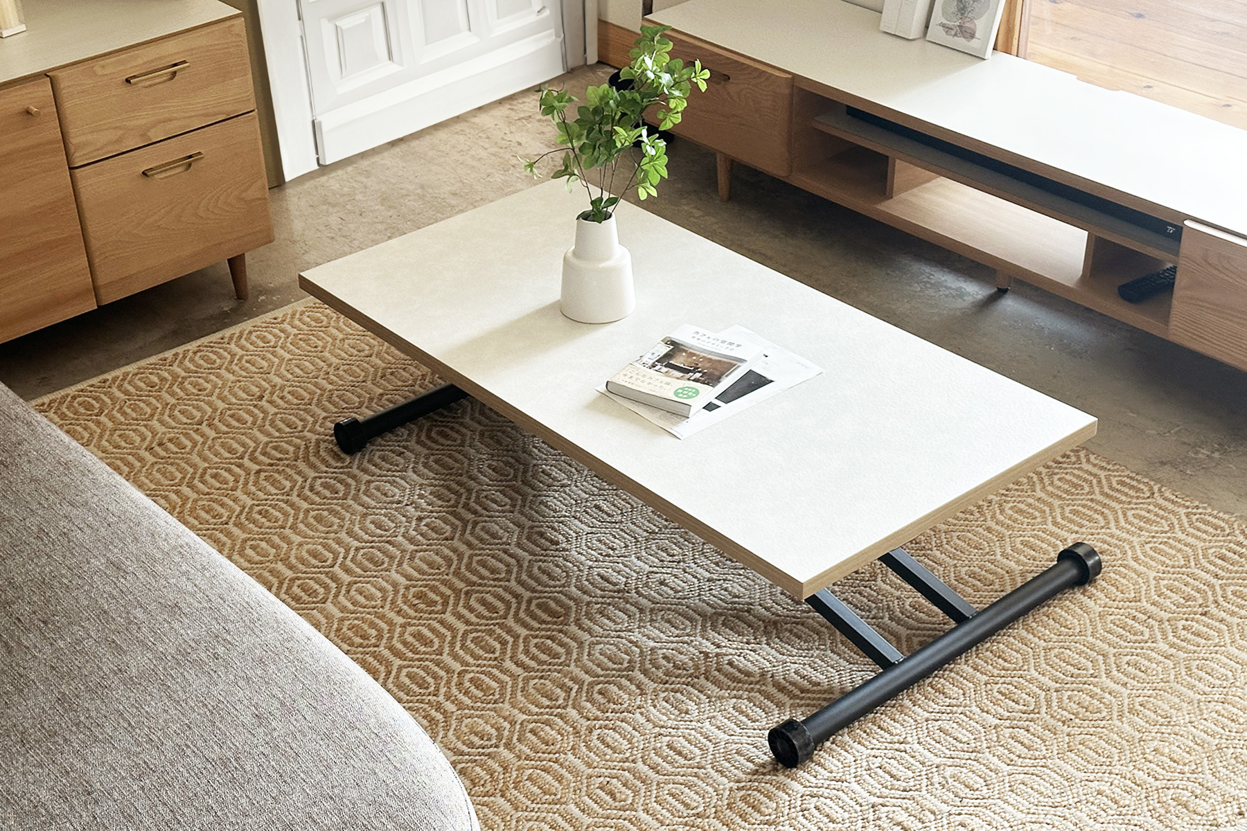 LTX-03 TKM 昇降テーブル WH | (株)東馬-tohma- インテリアメーカー