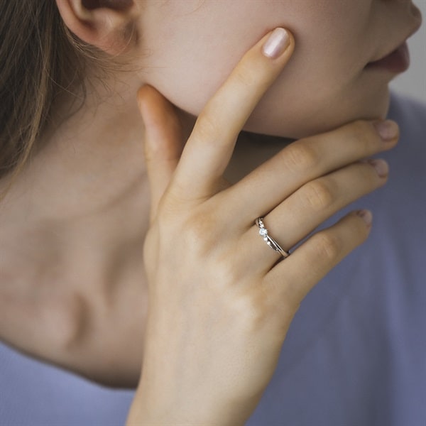 K10ホワイトゴールド リング | 111446143205 | 【公式】4℃ジュエリー