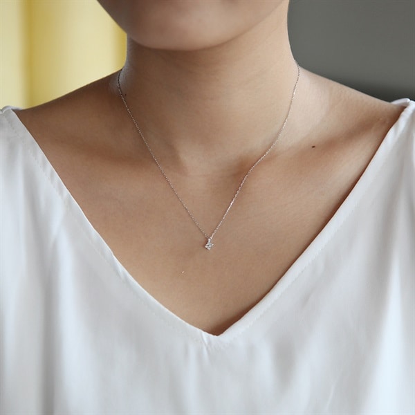 K10ホワイトゴールド ネックレス | 111226123214 | 【公式】4