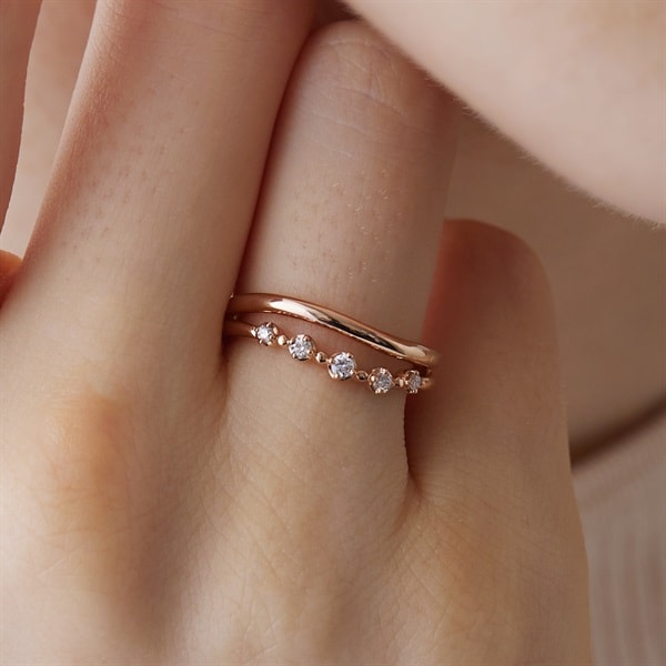 K18ピンクゴールドリング | 112141143102 | 【公式】4℃ジュエリー