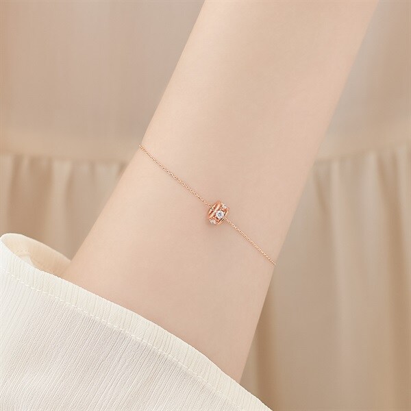 K10ピンクゴールド/シルバー ブレスレット | 152436131302 | 【公式