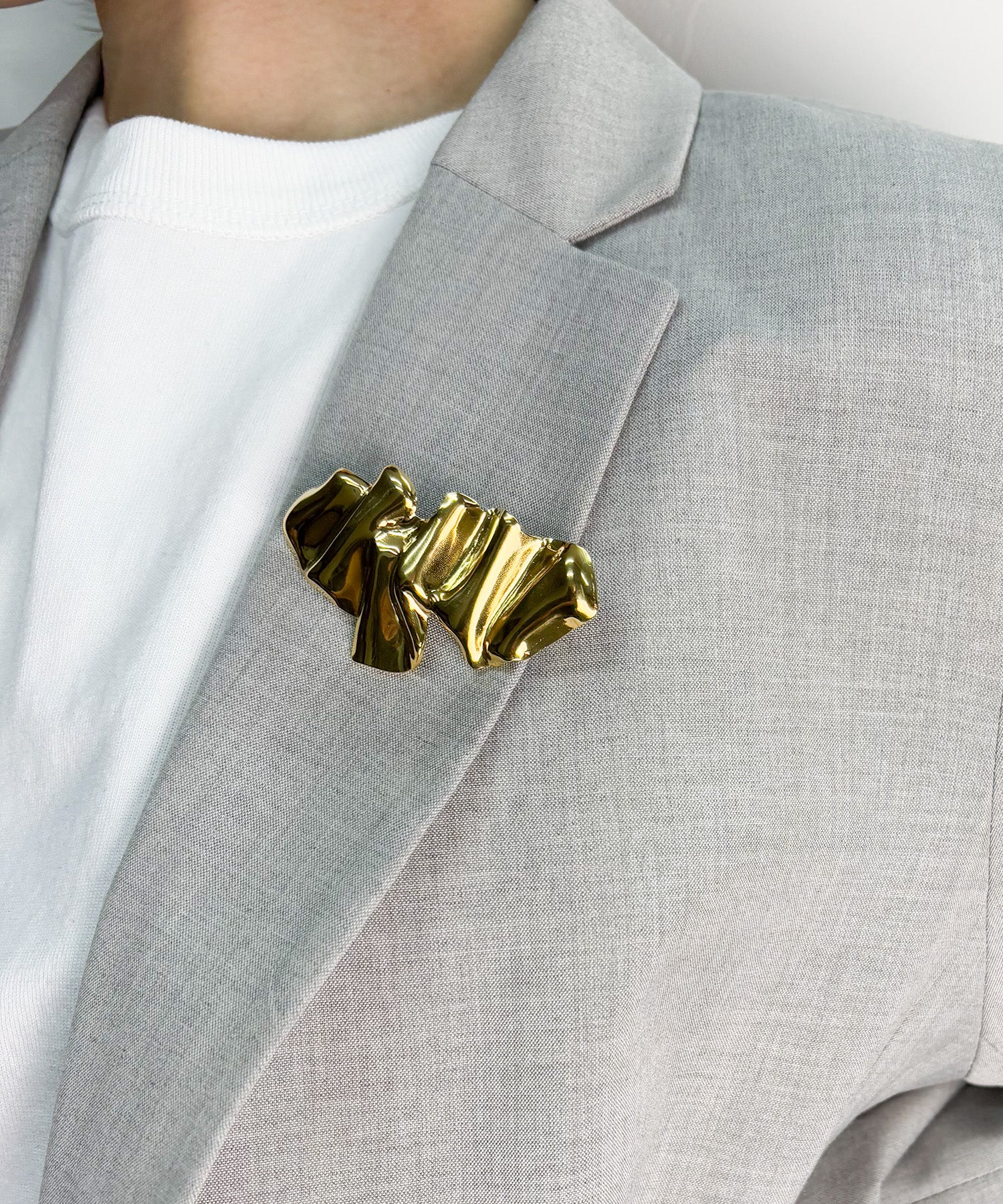 ウェービングブローチ【Gold】 | tok