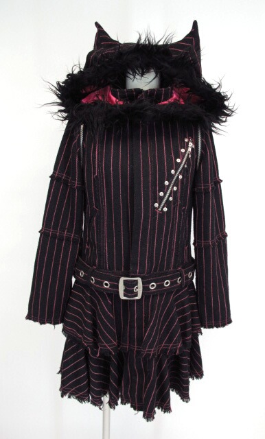 ALGONQUINS ファーフード付きストライプコート 買取 | Tokyo Alice