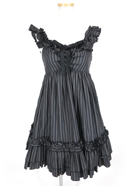 Na+H ストライプベビードールワンピース エヌエープラスエイチ | 高価