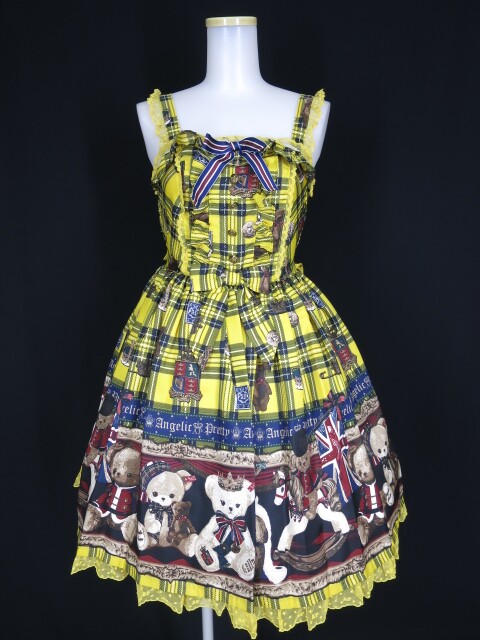 Angelic Pretty British Bear ジャンパースカート アンジェリック