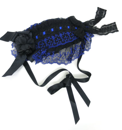 Moi-meme-Moitie バラ十字架オリジナルレースヘッドドレス モワメーム