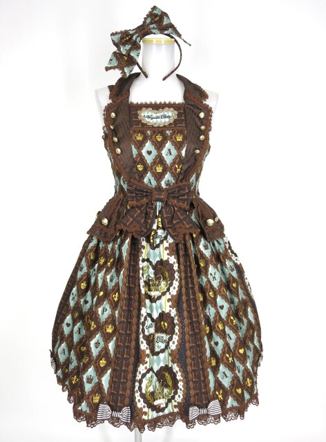 Angelic Pretty Queen Chocolateジャンパースカート＆カチューシャ