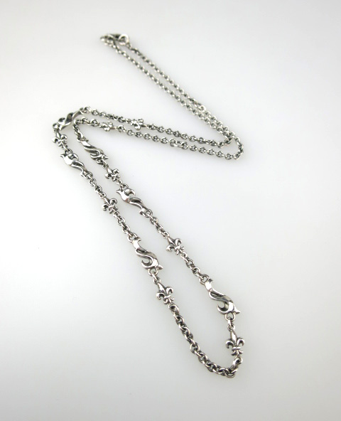 PATRICK COX 百合モチーフネックレスチェーン（50cm） パトリック