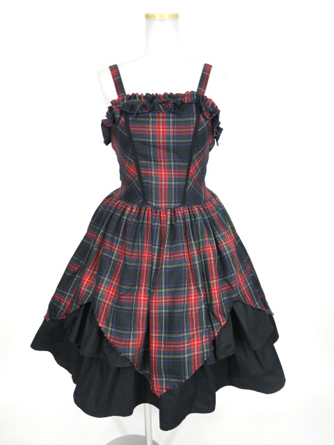 ALICE and the PIRATES タータンチェックジャンパースカート アリス