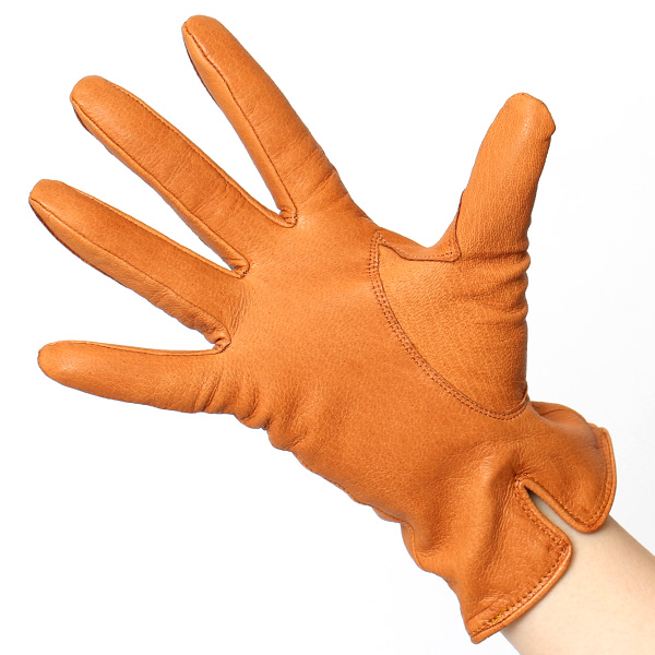 東京ヒマワリ / KURODA(クロダ) 鹿革 レディース 手袋 キャメル