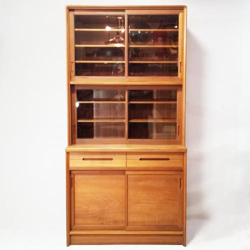 日田工芸】 ヴィンテージ チーク材 食器棚 [中野区/買取]｜中野区野方