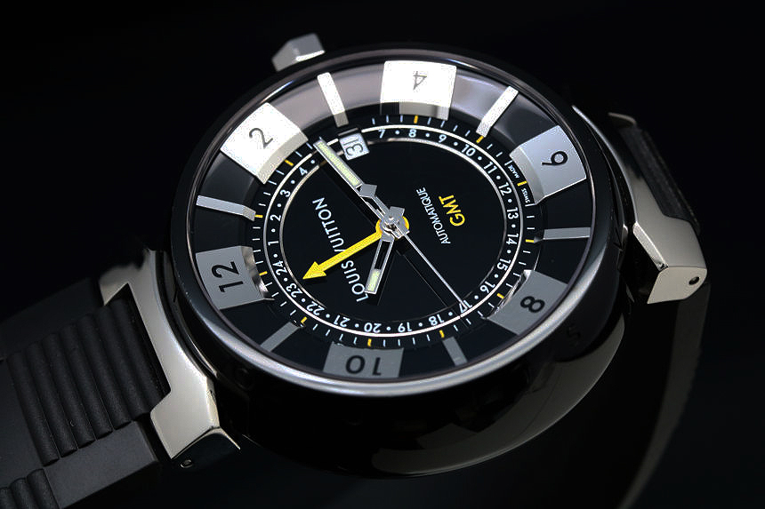 ルイヴィトン タンブールインブラック GMT Q113K オシャレ ダイバー