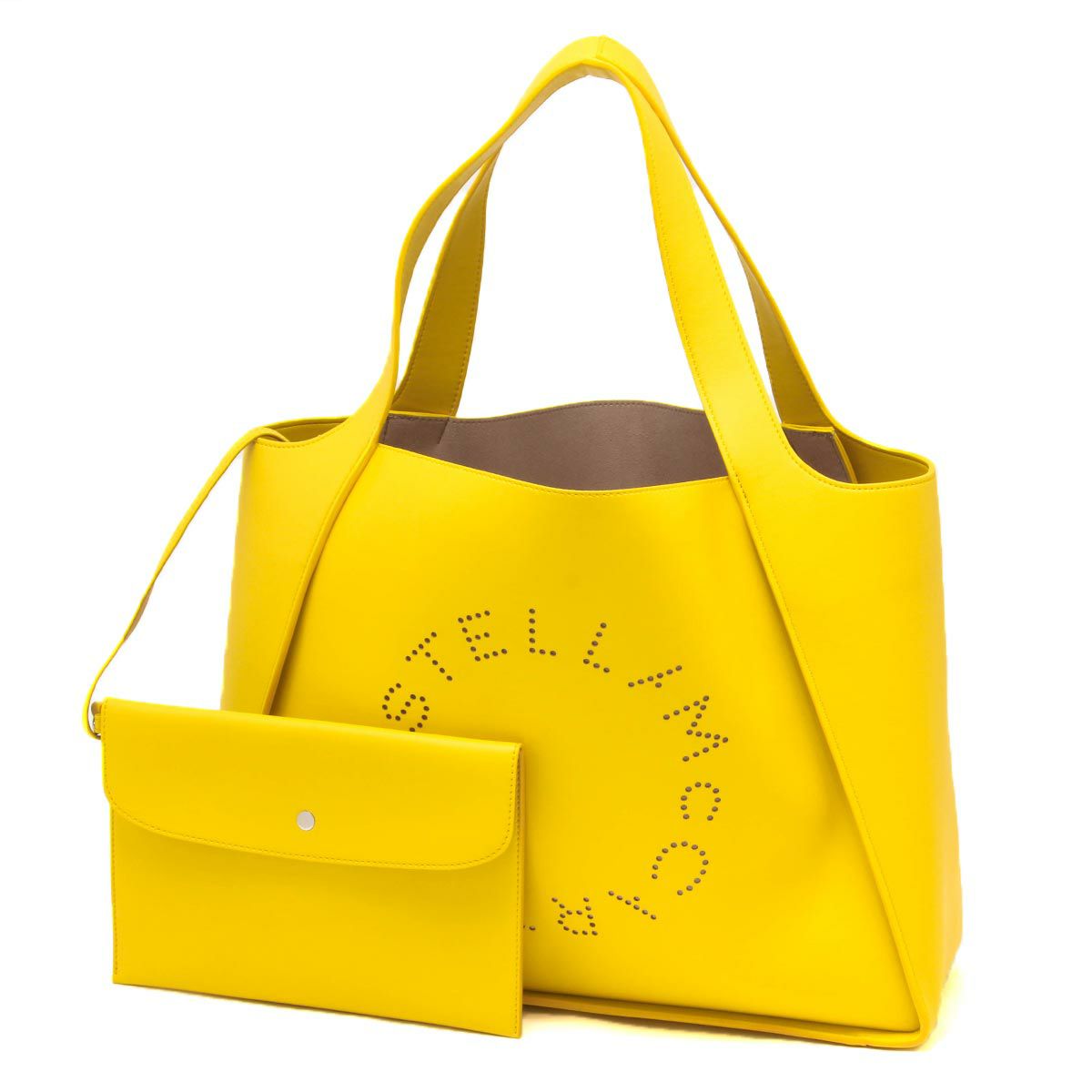 ステラマッカートニー バッグ 本物 ネオンイエロー