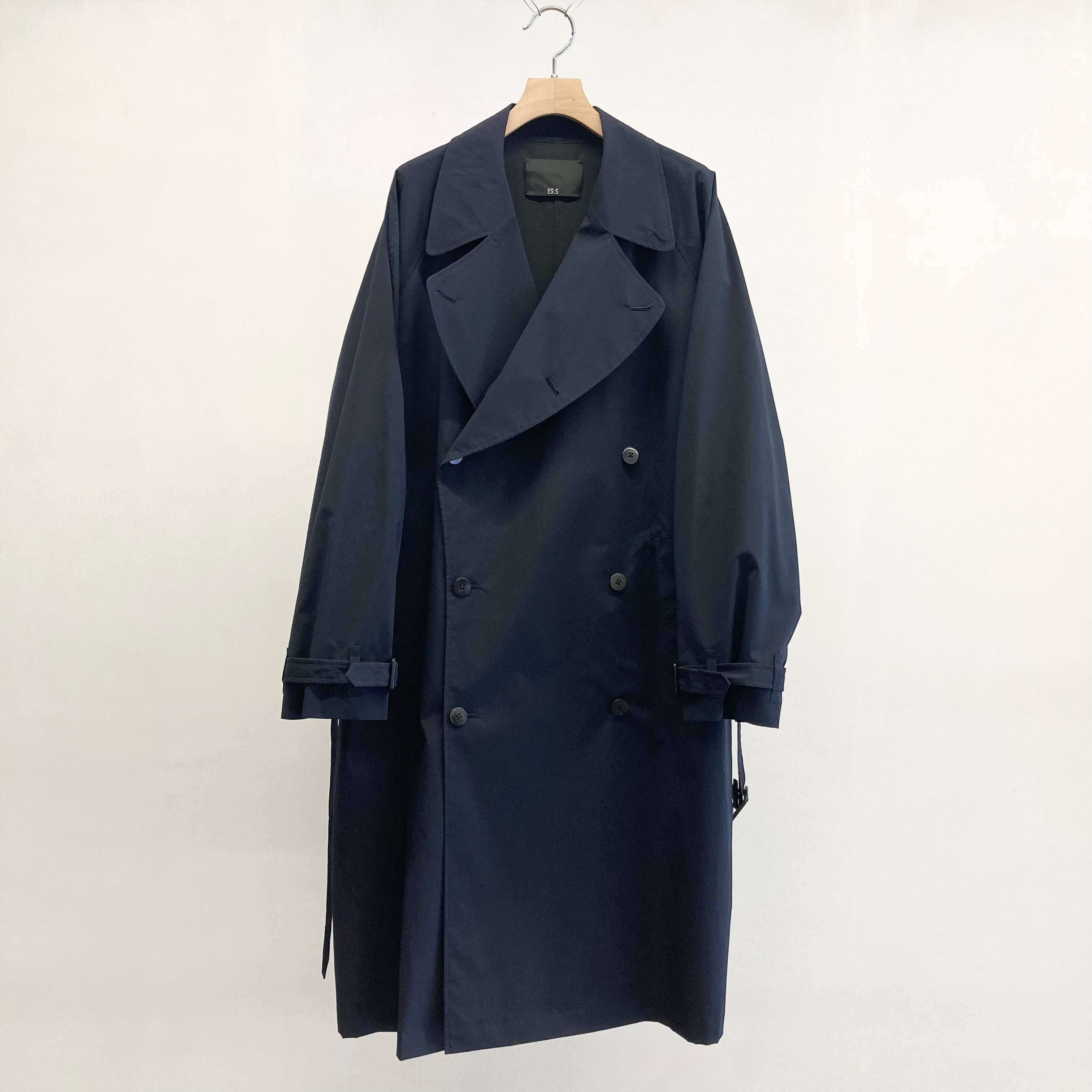 ES : S】TRENCH COAT - Typewriter Strong Waterproof - / Navy – TOKIS