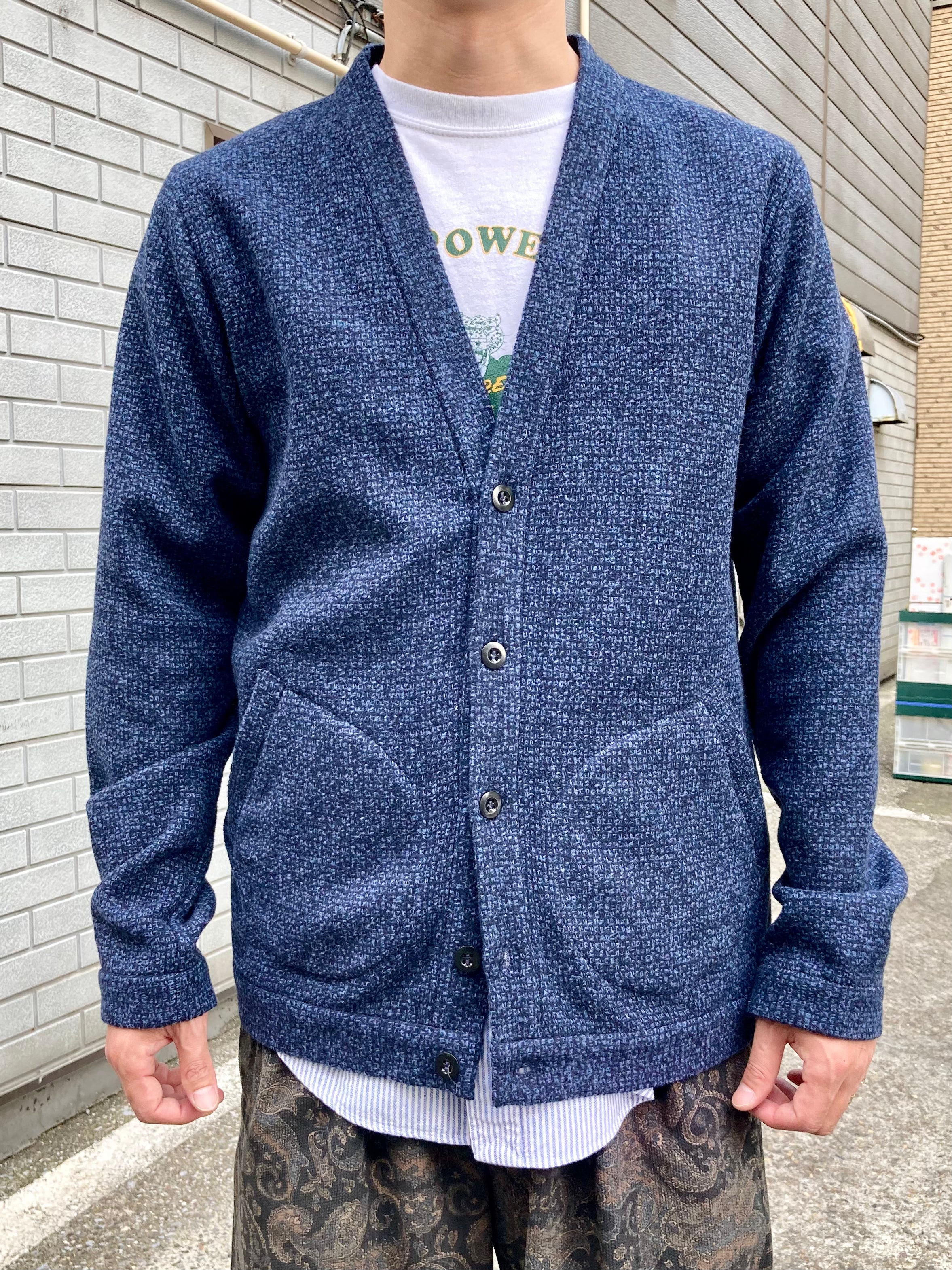 frank leder / フランクリーダー】BLUE WOOL CARDIGAN / Blue – TOKIS