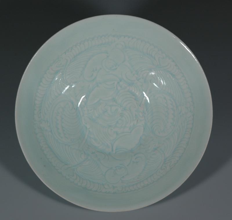 青白磁唐子文鉢 - 常盤山文庫