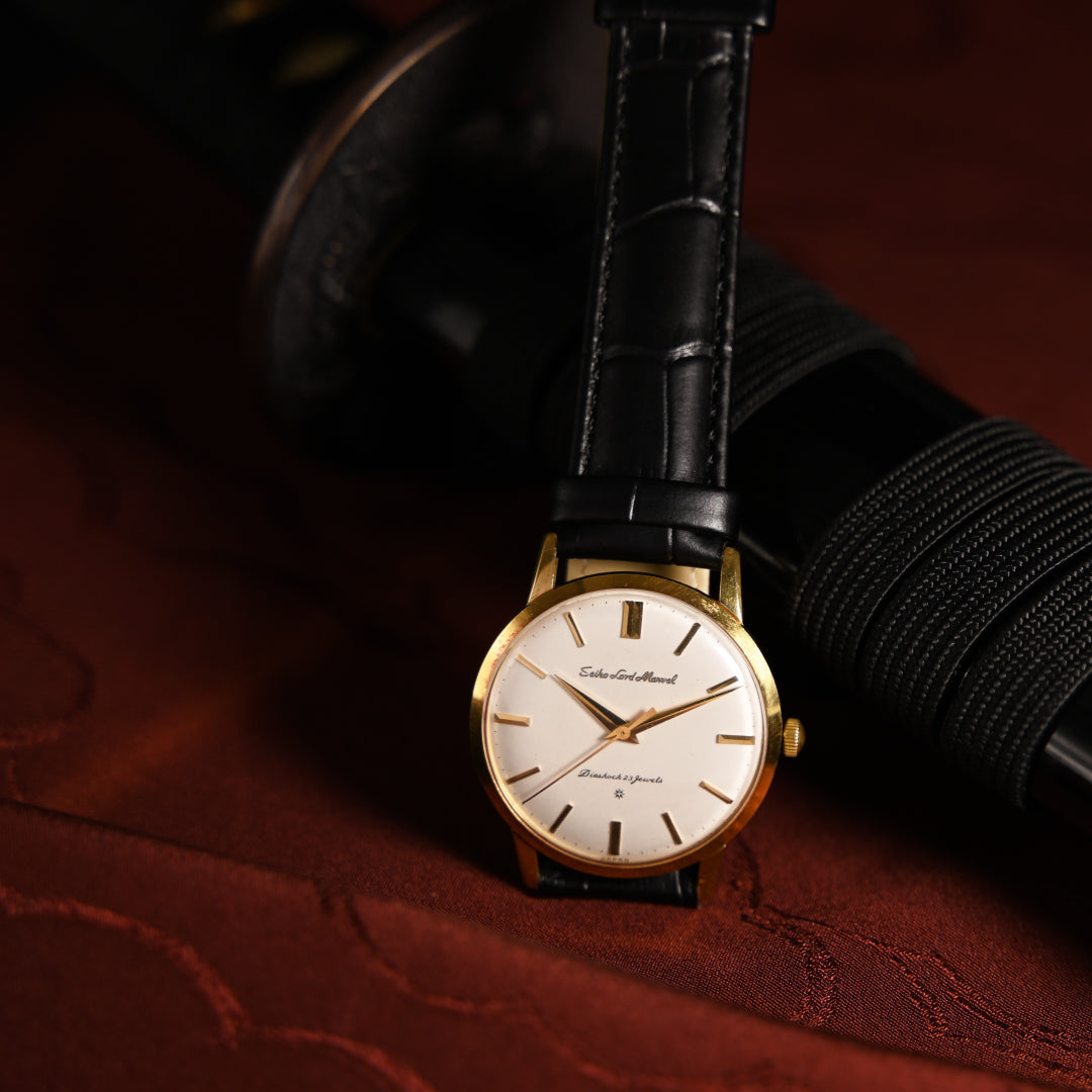 セイコー ロードマーベル 18金無垢 SD文字盤 手巻き 23石 Seiko Lord