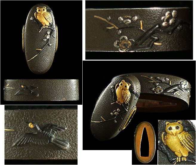 日本刀の縁頭｜みみずく｜日本刀・刀剣販売店・東京【十拳】