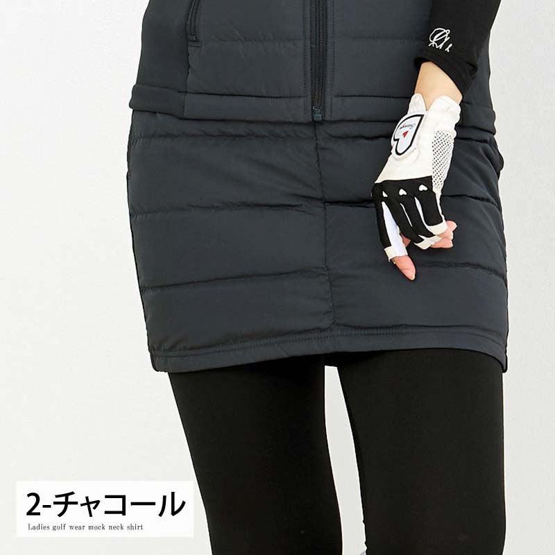 ゴルフスカート レディース ダウンスカート ゴルフウェア暖か裏起毛