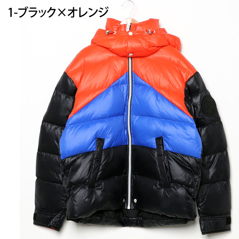 DIESEL ディーゼル 2WAY カラーブロック リアルダウンジャケット W