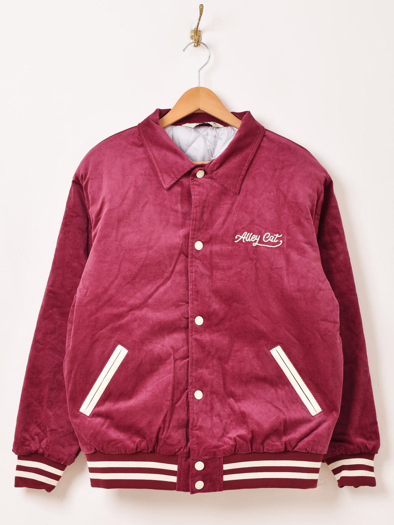 3色展開】Backers ゼブラ コーデュロイ 襟付き スタジアムジャケット