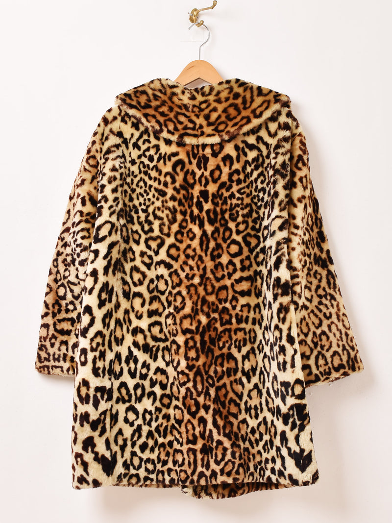 60's レオパード柄 フェイクファーコート – 古着屋Top of the Hillの