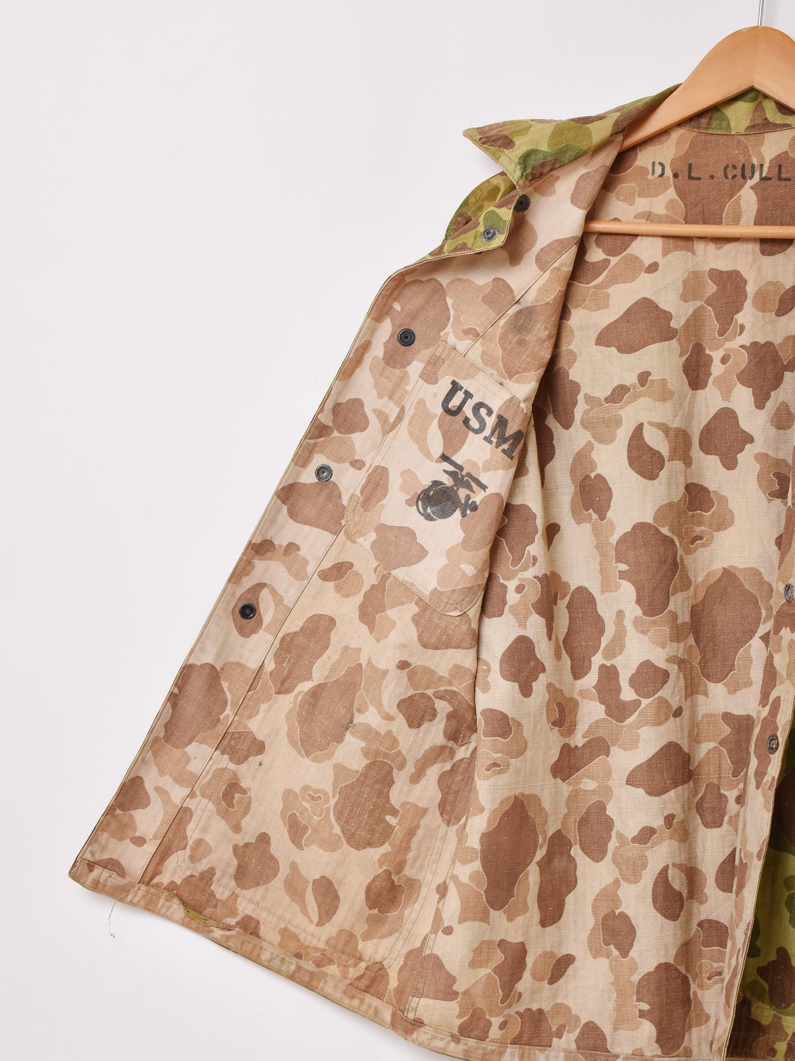 40's アメリカ軍 USMC P-42 ダックハンターカモ柄 リバーシブル