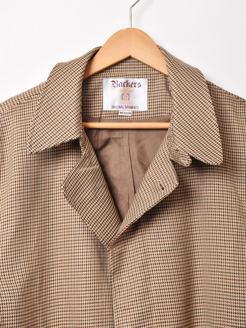 Backers ハウンドトゥース ステンカラーコート – 古着屋Top of the