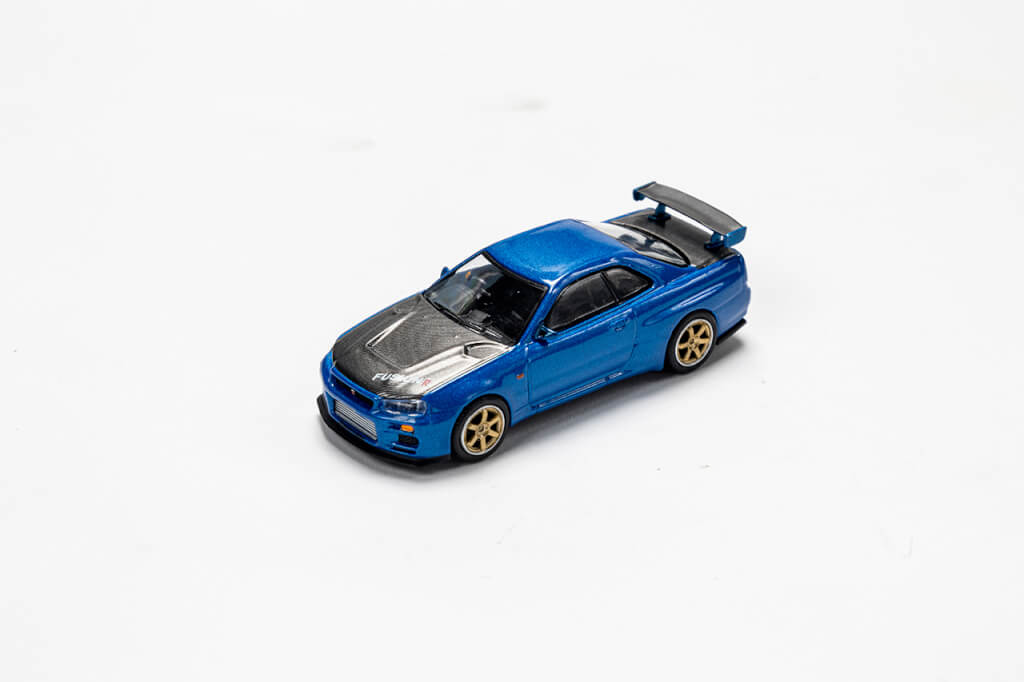 1/64 MINI GT TOP SECRET R34GT-R ブルー – TOPSECRET