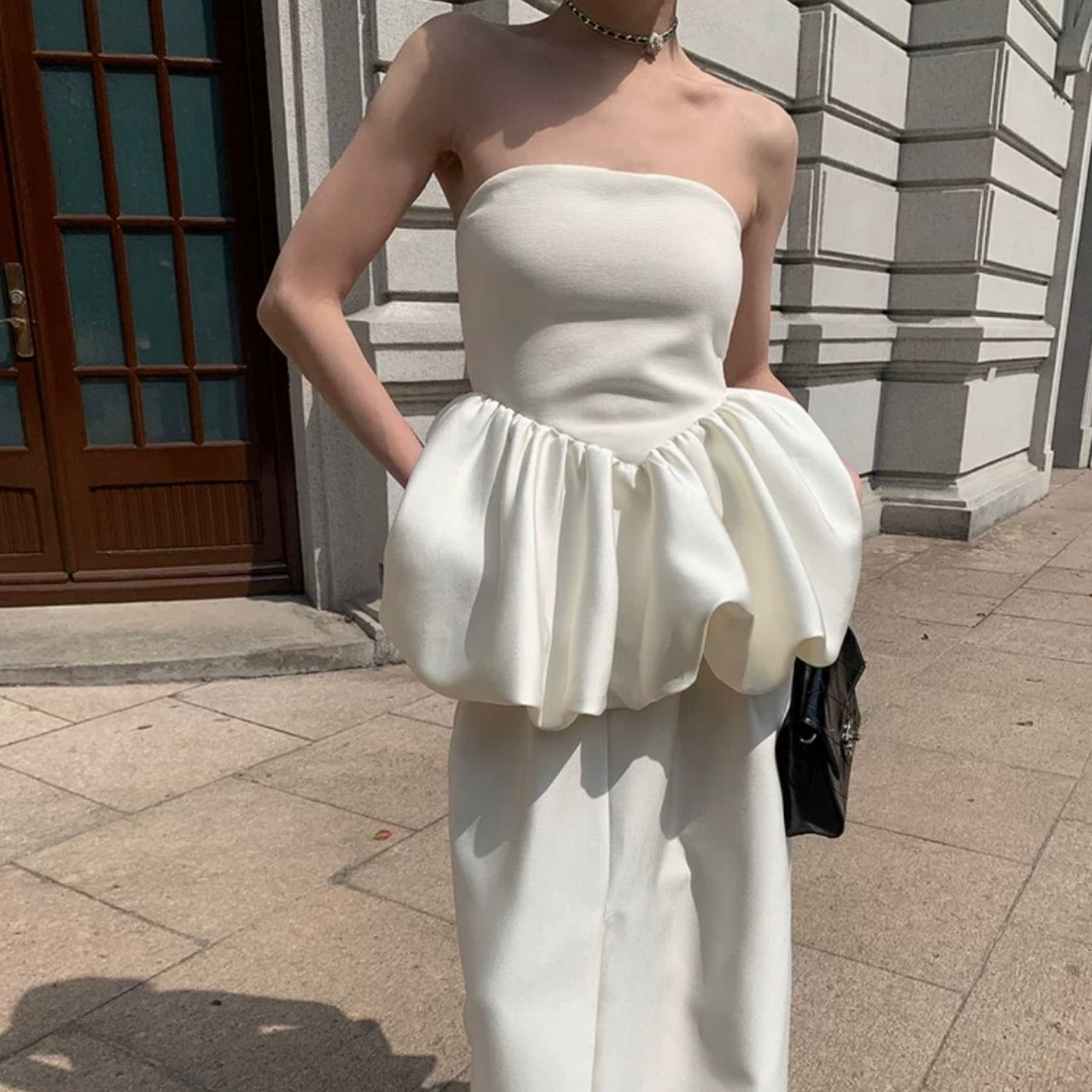 即日発送】チューブトップペプラムトップス – TORUGATO