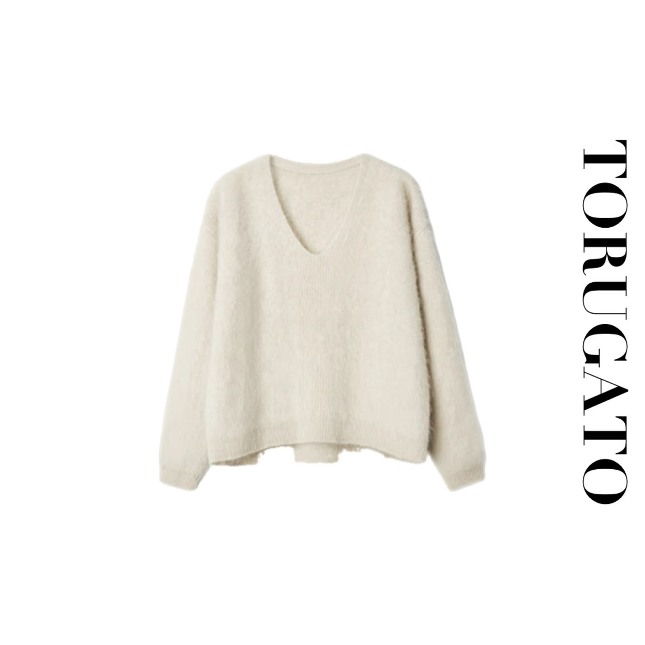 モヘアVネックニット – TORUGATO