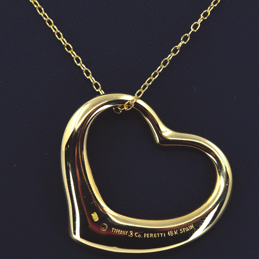 TIFFANY ティファニー オープンハート ネックレス 750 K18 Tiffany＆Co