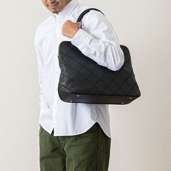 TRION トライオン トートバッグ PANEL ボストントート（シボ革