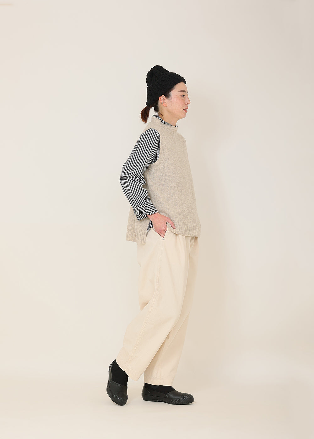 タグ付】conteベージュ デニムパンツ 24 タグ付】conteベージュ デニム