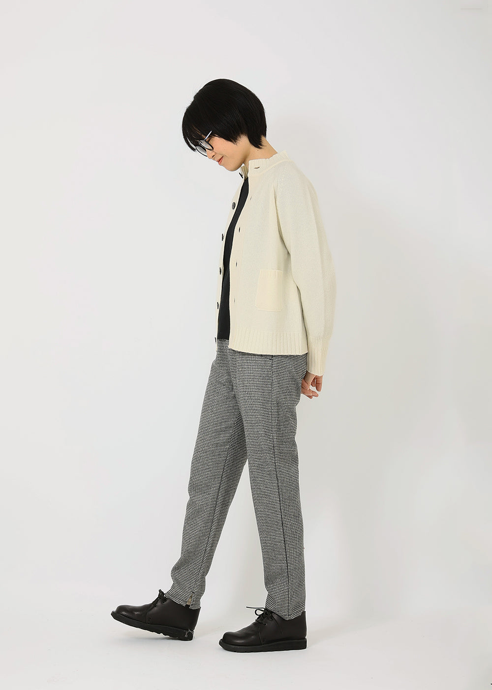 カシミヤ混ウールパンツ│to touch