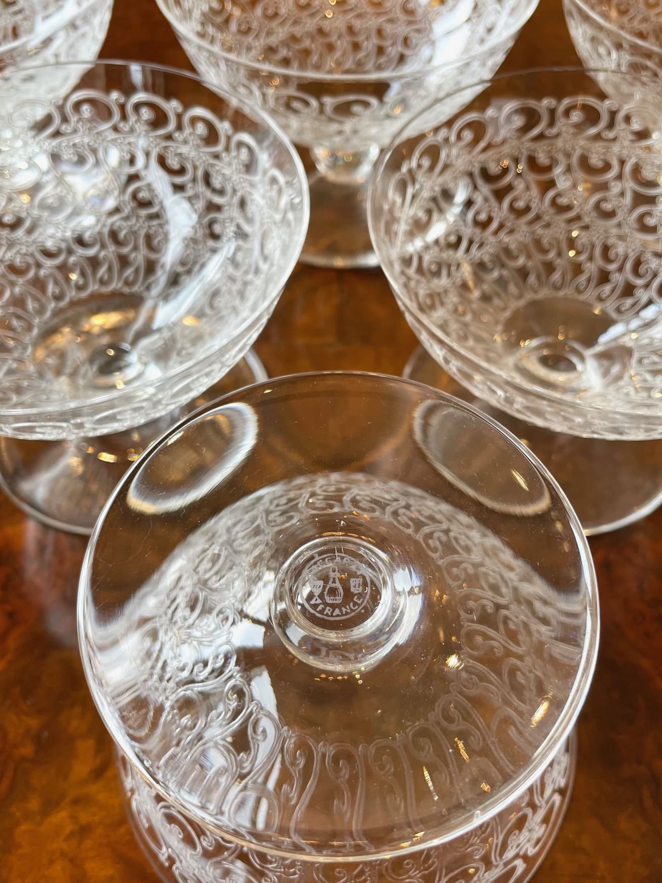 オールドバカラ シャトーブリアン シャンパンクープ t597 - 陶夢