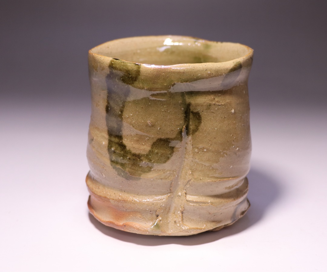 友利幸夫 作 「織部ロック杯」 ～備前焼専門卸小売店 川口陶楽苑～