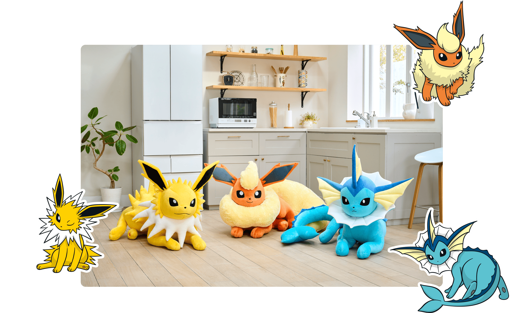 ぬいぐるみ 等身大サンダース 寝そべり ポケモンセンターオンライン