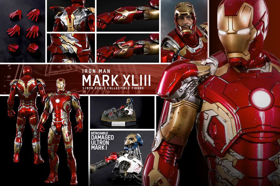 Hot Toys 1/6 Avengers: Age of Ultron Iron Man Mark XLIII MK 43 MMS278D