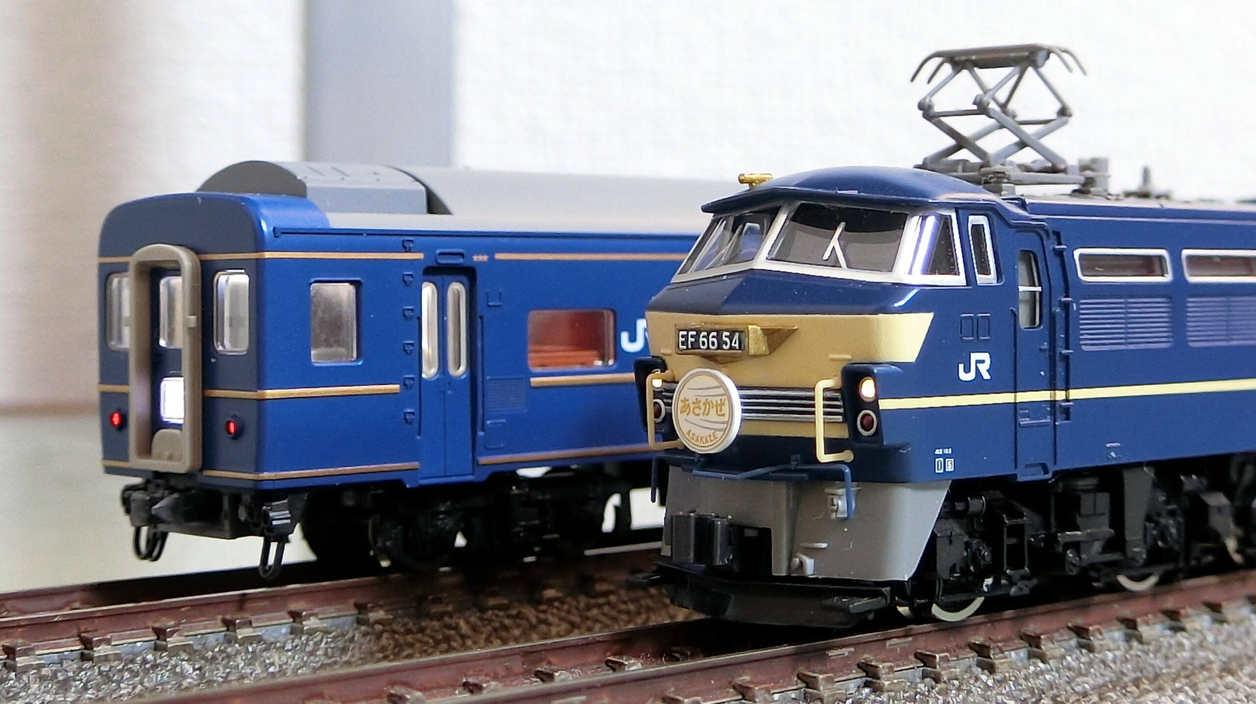 24系 方向幕 JR ブルートレイン 寝台列車 あさかぜ号数入り 1本物 24系