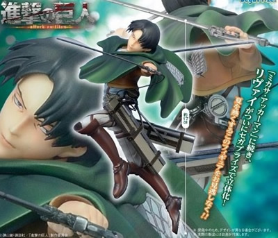 進撃の巨人 プレミアムフィギュア リヴァイ ＆ ミカサ・アッカーマン