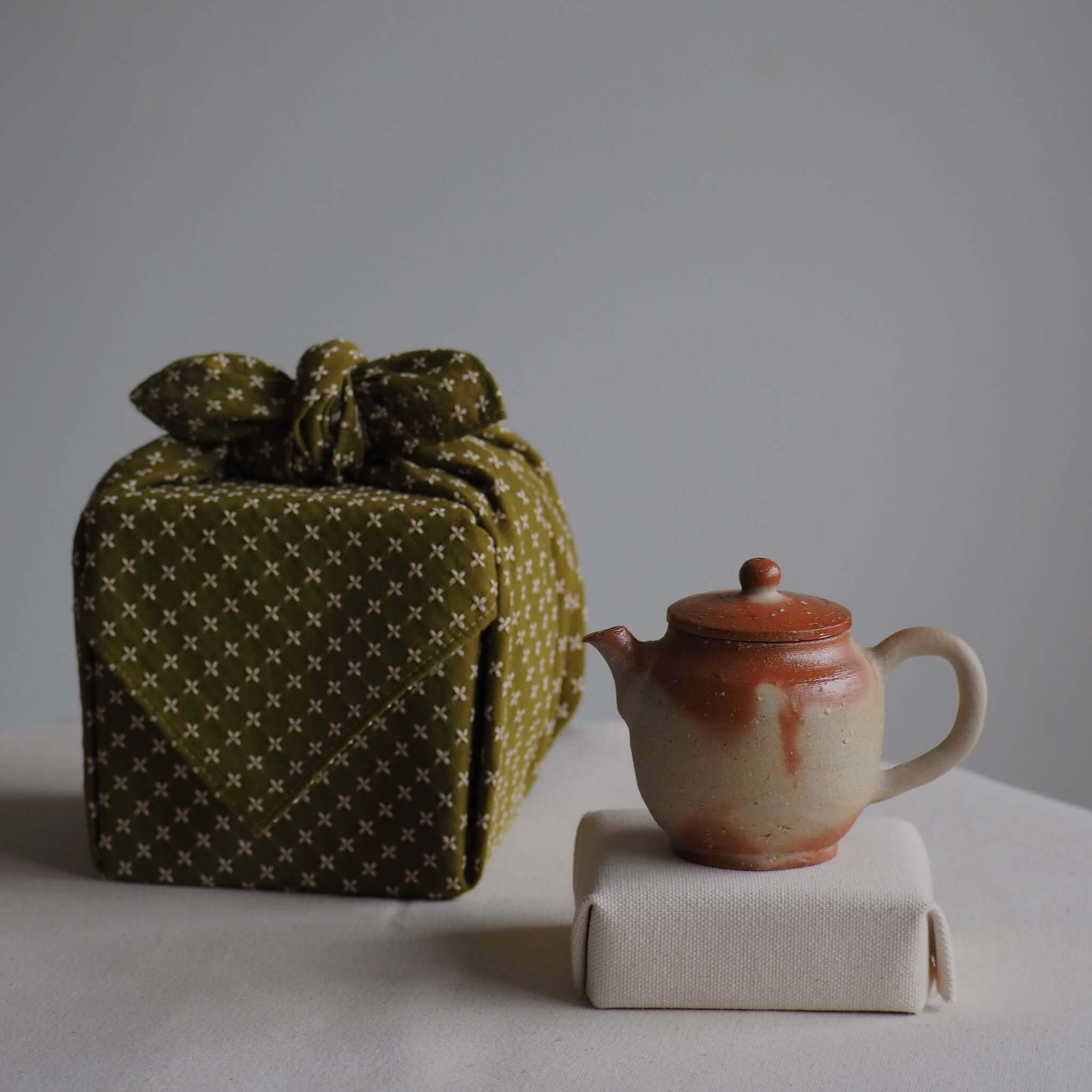 備前焼 火襷急須ギフトパッケージ [東山堂煎茶器店 オンラインショップ