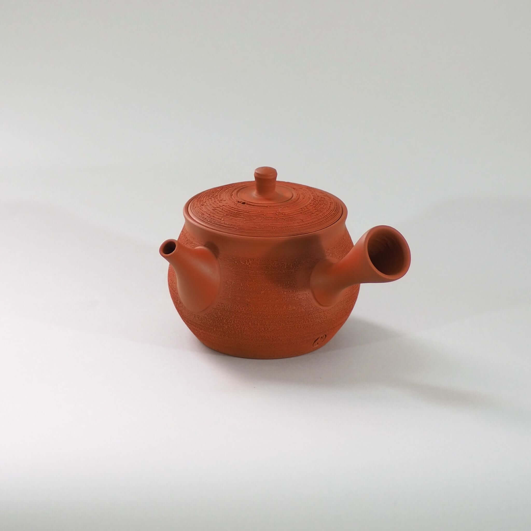 常滑焼 朱泥松皮急須 玉光陶園作 [東山堂煎茶器店 オンラインショップ