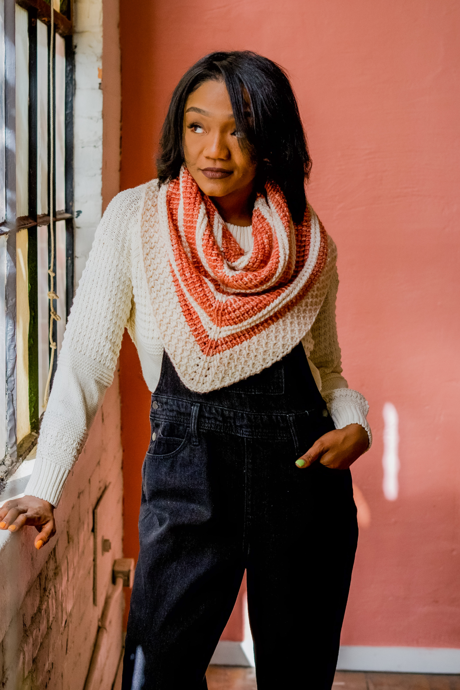 Kiki Shawl - A Free Tunisian Crochet Shawl Pattern - TL Yarn Crafts