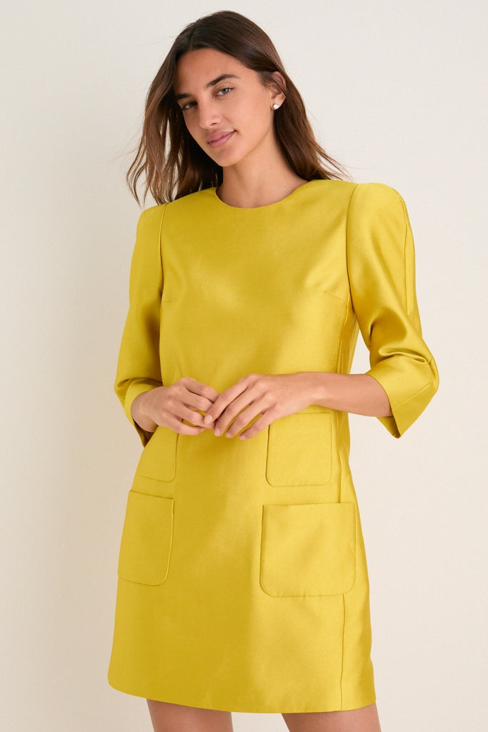 Marigold Dupioni Delphine Mini Dress | Tuckernuck